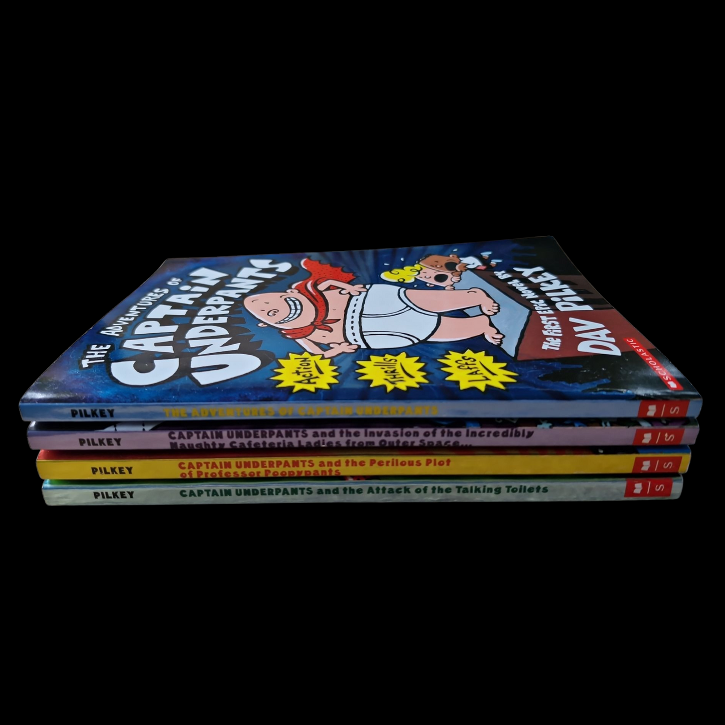 Dav Pilkey- Captain Underpants Books Bulk x4 image 3