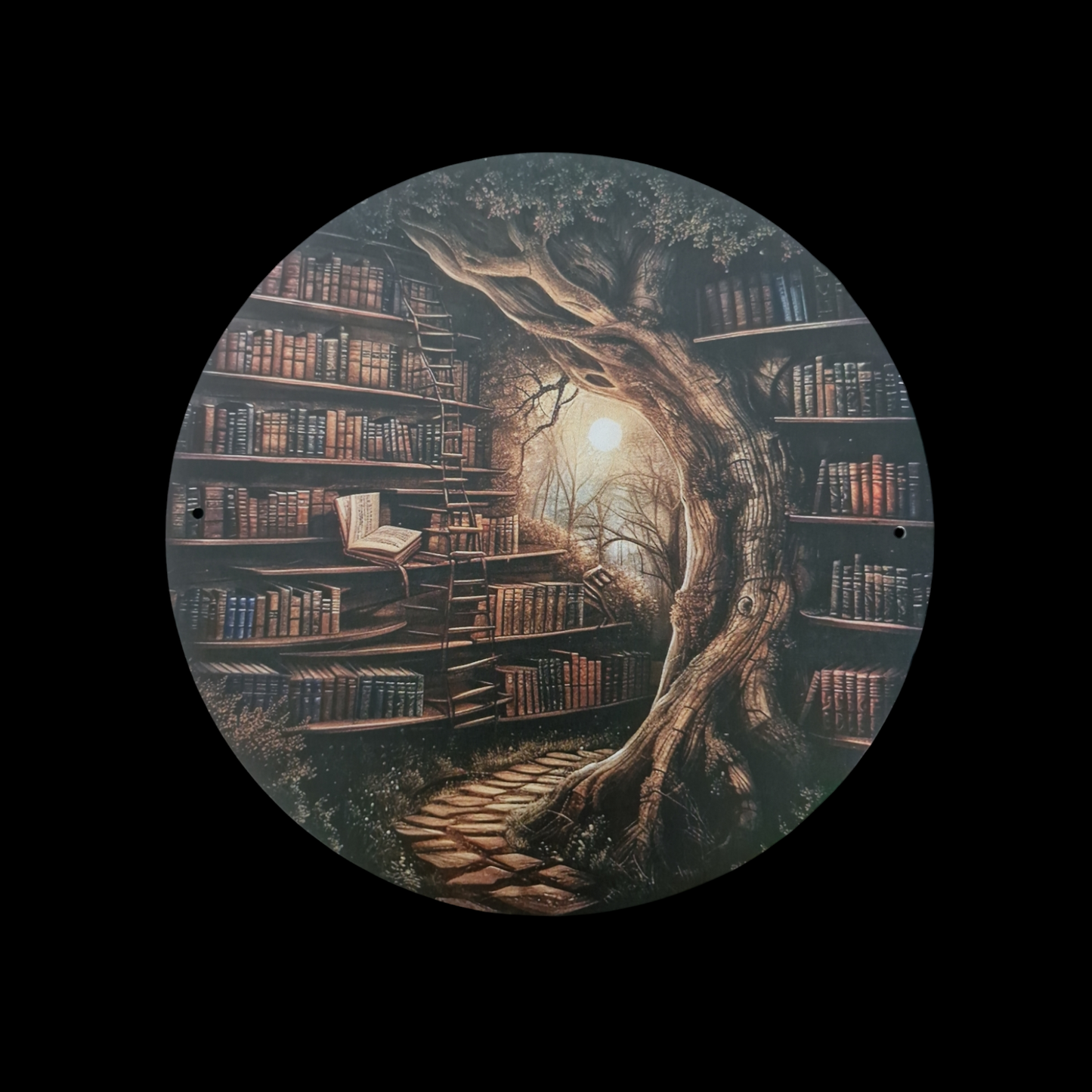 Tree Library Tin Sign image 0