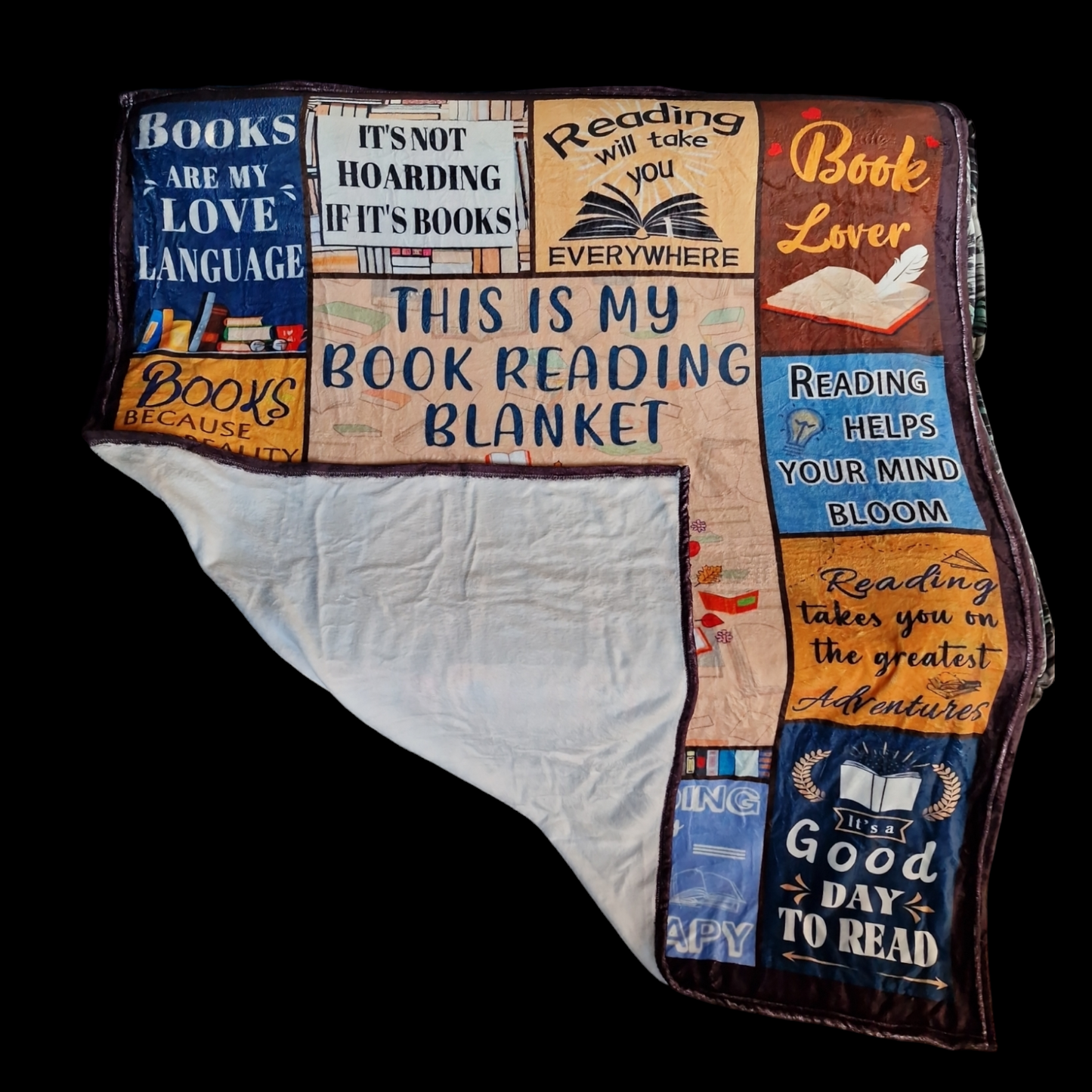 This Is My Book Reading Blanket image 1