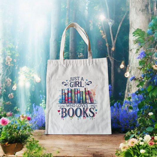 Just A Girl Who Loves Books Bag image 0