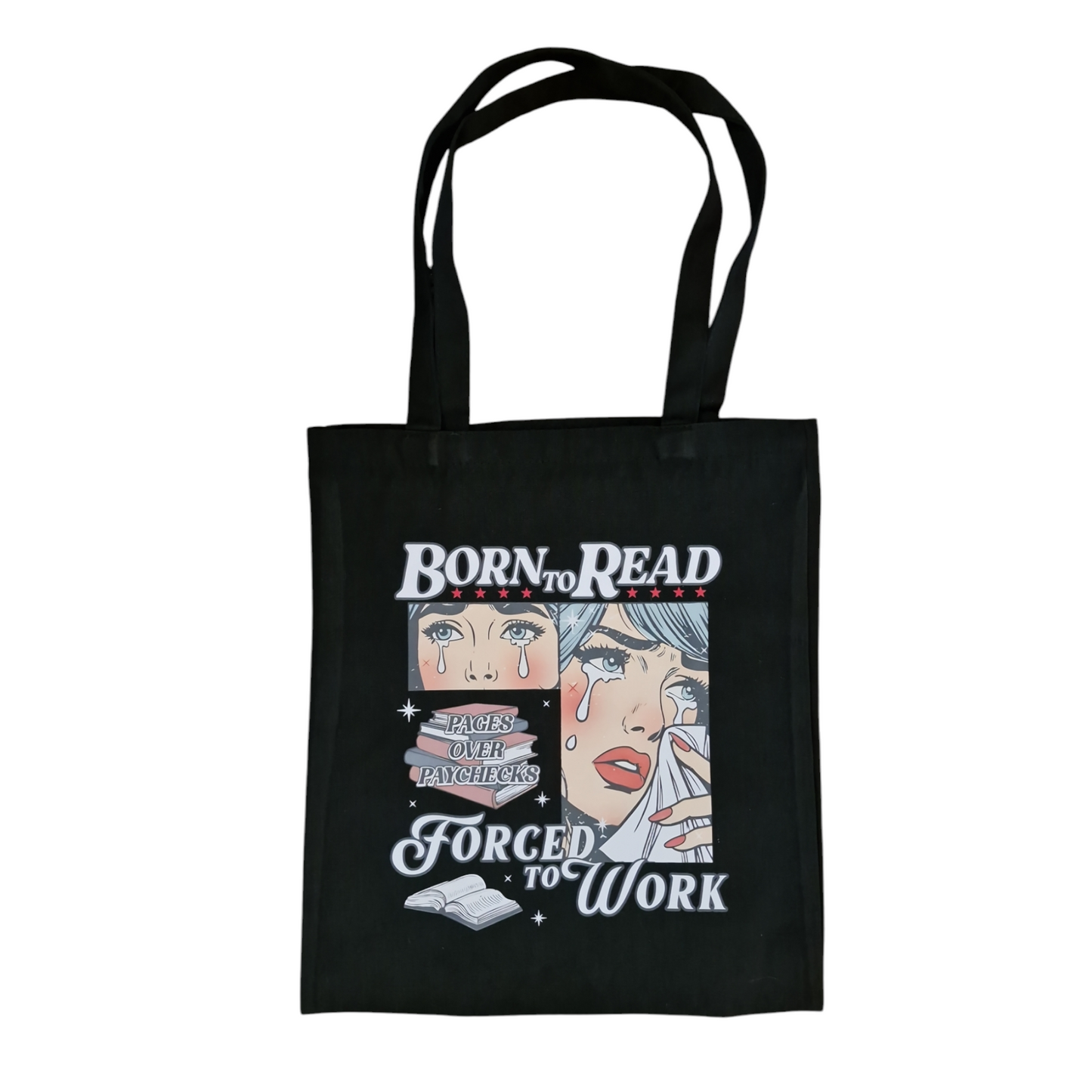 Born To Read, Forced To Work Bag image 1
