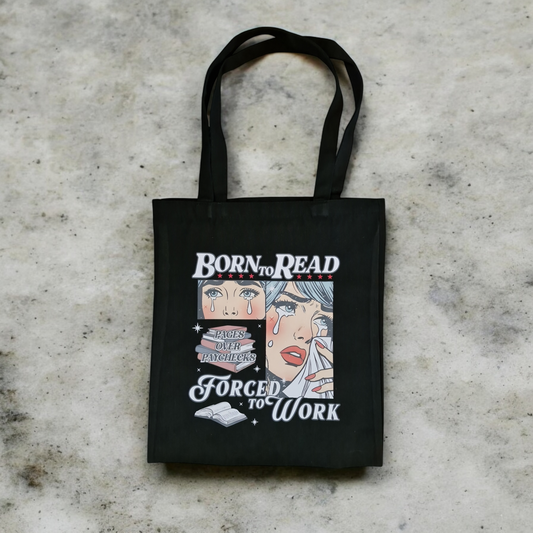 Born To Read, Forced To Work Bag image 0