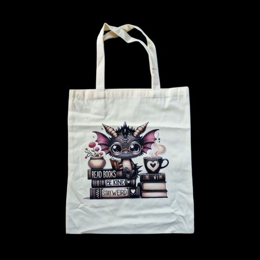 Read Books Be Kind Stay Weird Bag image 1