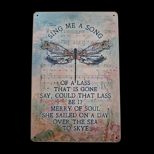 Outlander Theme Song Tin Sign image 0