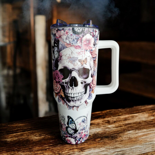 40oz Skull Travel Mug image 0