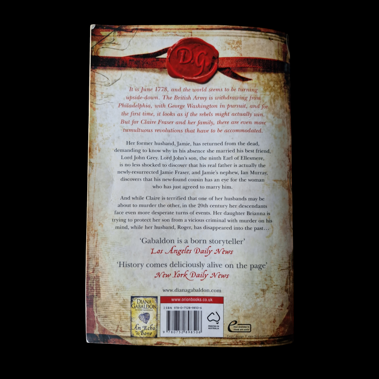 Diana Gabaldon- Written In My Own Hearts Blood image 2