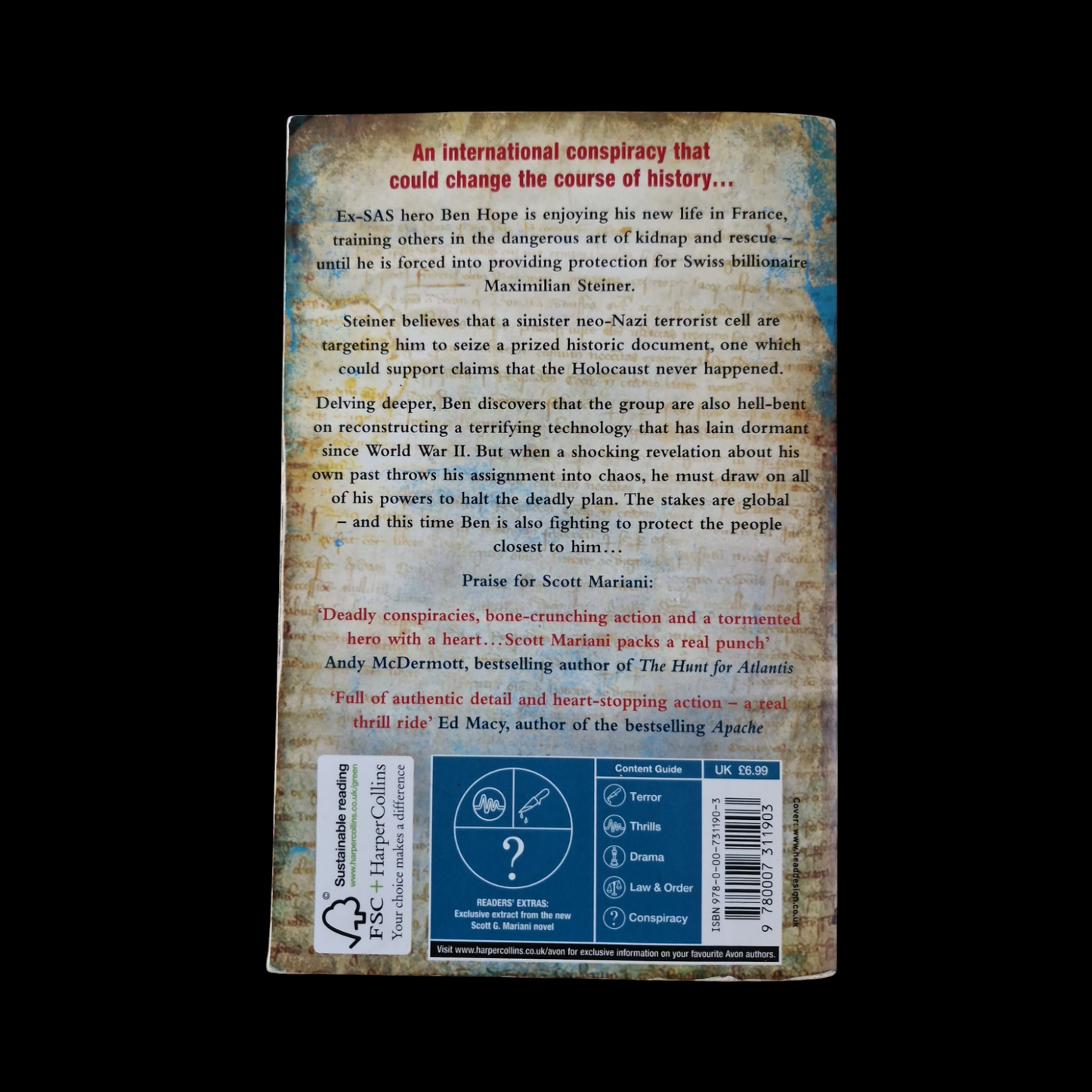 Scott Mariani- The Shadow Project image 2