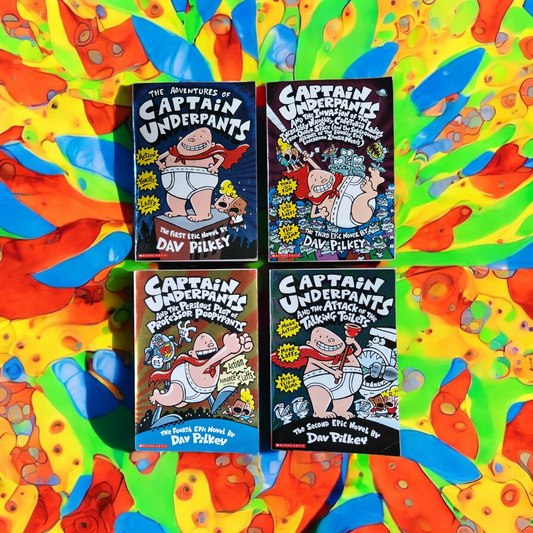 Dav Pilkey- Captain Underpants Books Bulk x4 image 0