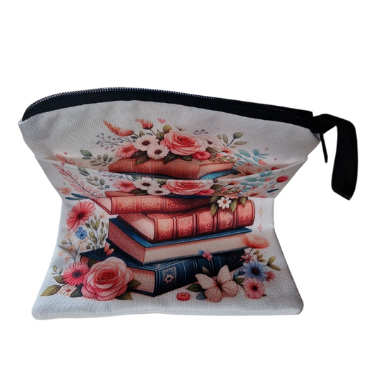 White Floral Book Bag