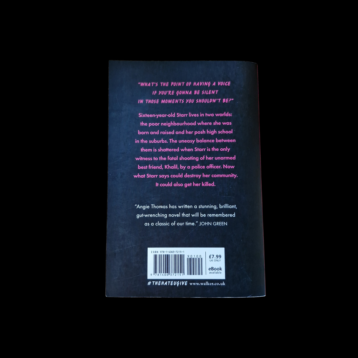 Angie Thomas- The Hate U Give