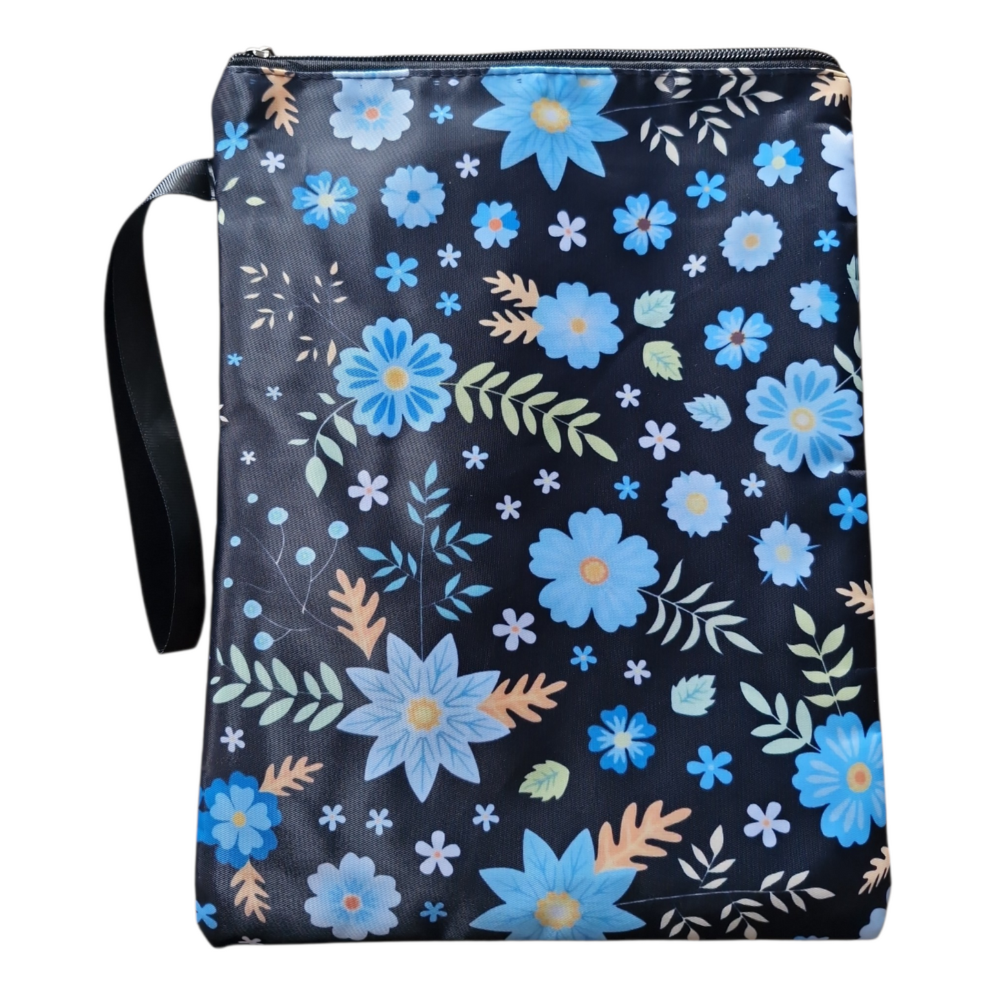 Blue Flowers Book Bag