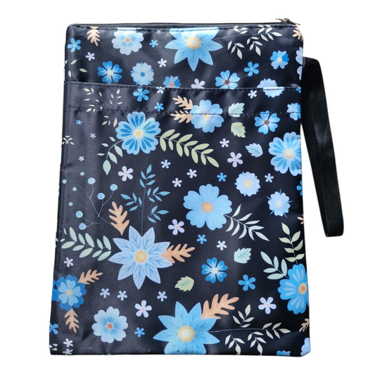 Blue Flowers Book Bag
