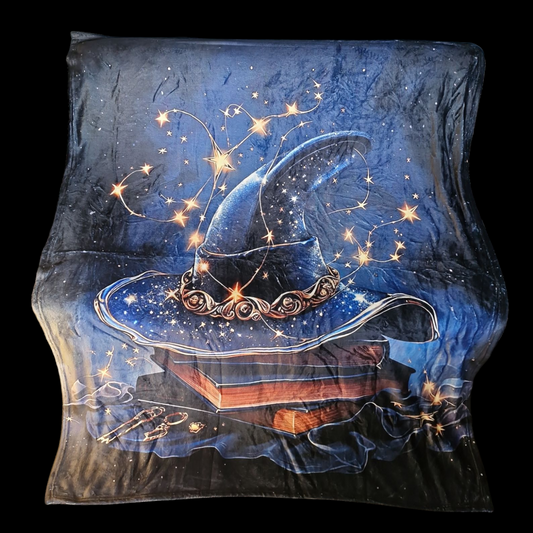Magical Hat Book Stack Blanket