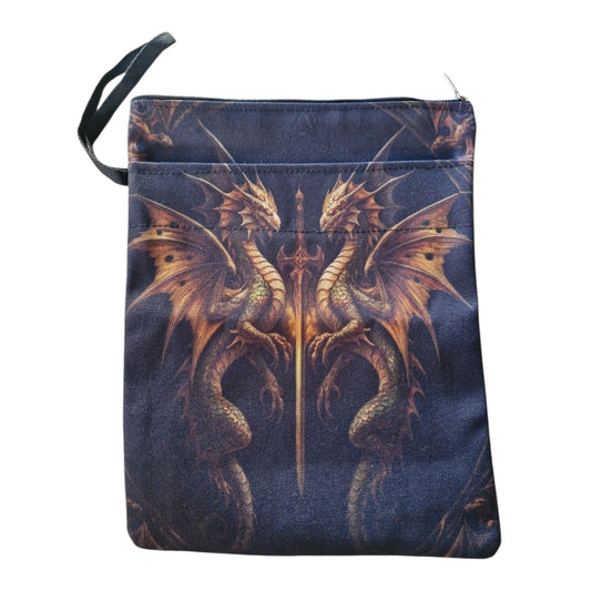 Double Dragon Sword Book Bag