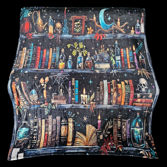 Bookshelf Reading Blanket