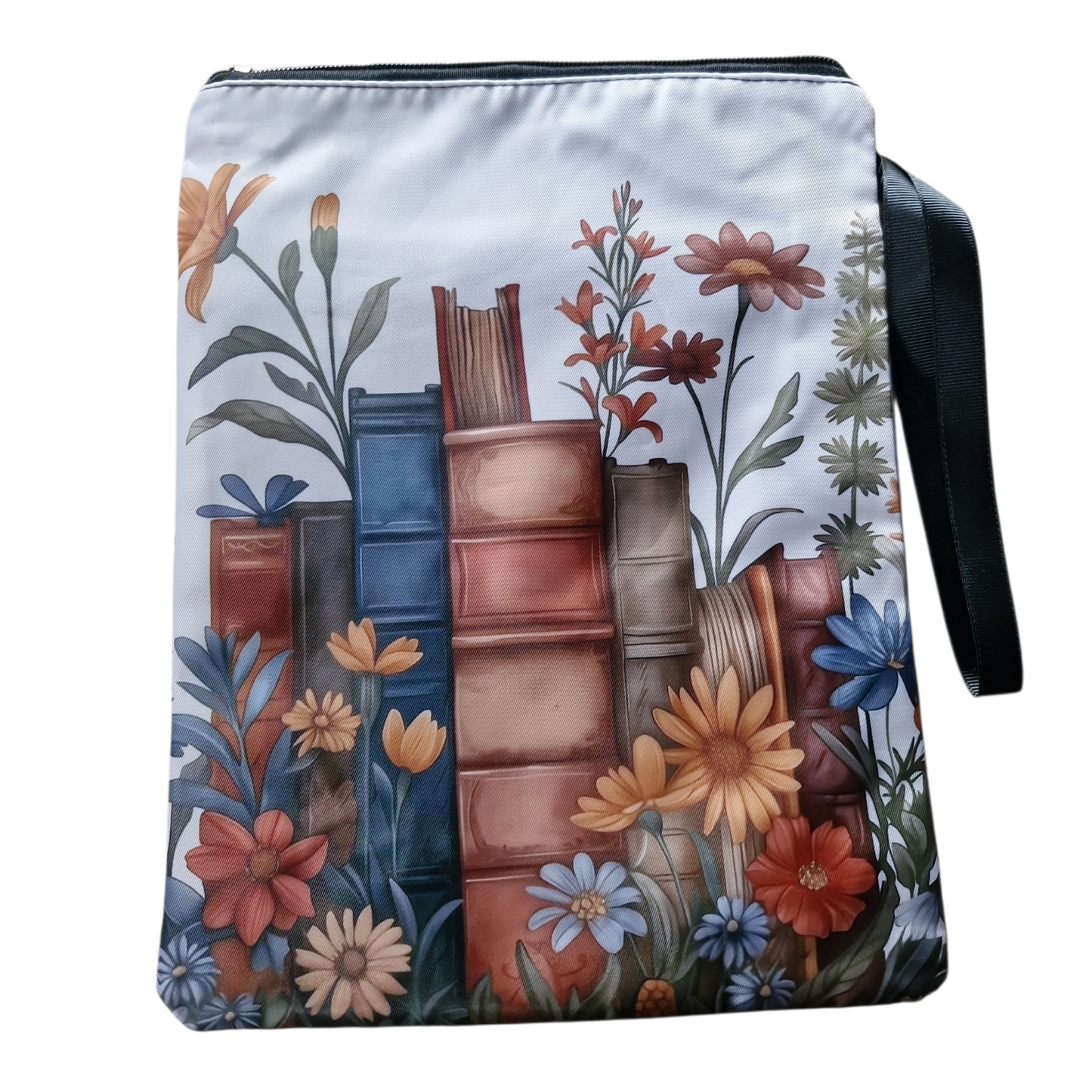 White Book Garden Book Bag