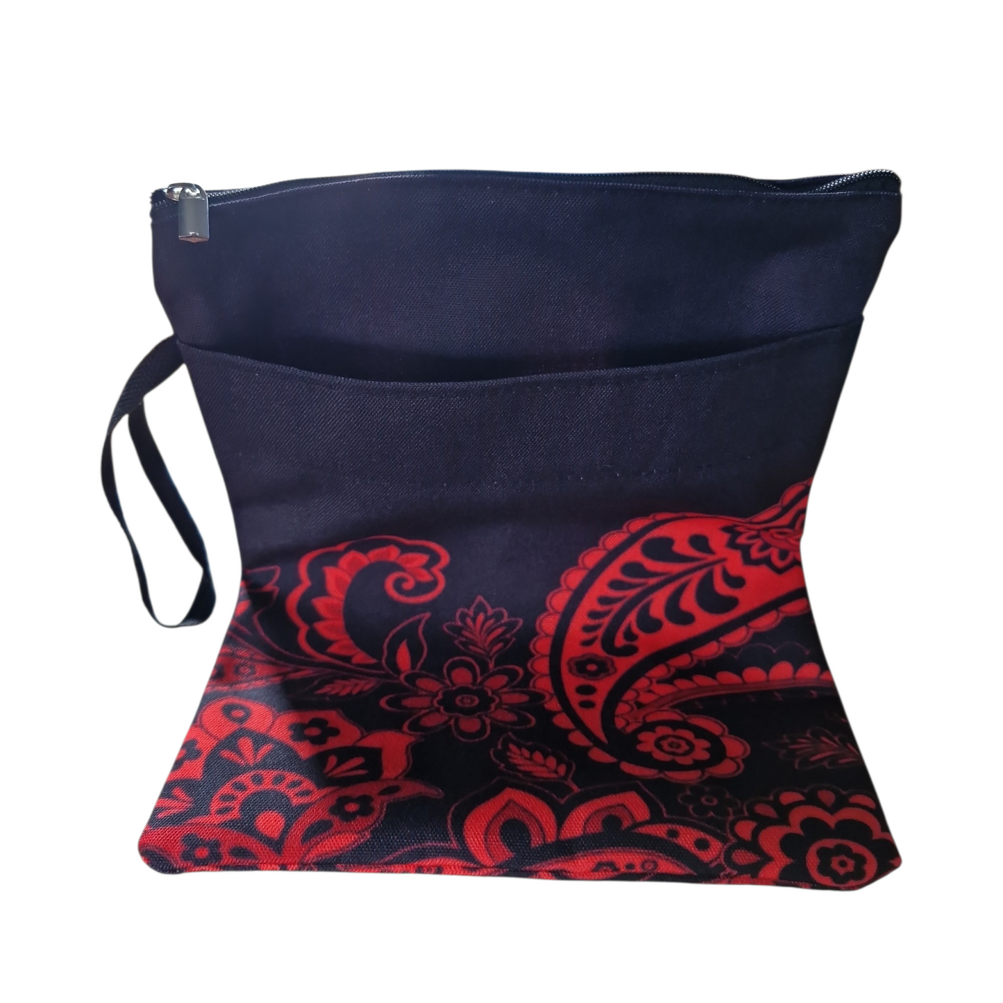 Red Floral Design Book Bag